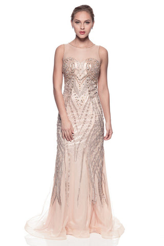 Prom & Evenning Lace Jersey Beaded Dresses