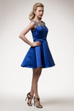 Lace short prom homecoming cocktail dress
