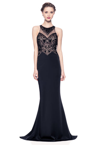Prom & Evenning Lace Jersey Beaded Dresses