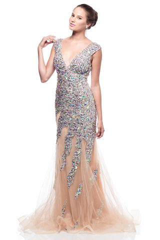 Prom & Evening Lace Jersey Beaded Dresses