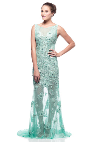 Prom & Evenning Lace Jersey Beaded Dresses