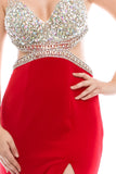 Prom & Evening Lace Jersey Beaded Dress