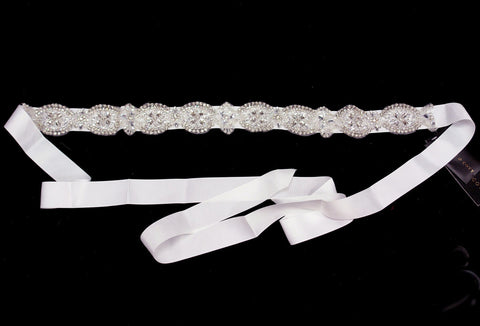 Wedding Sash Belt rhinestones