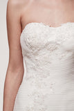 Wedding dress lace STRAPLESS, SWEETHEART, TRUMPET