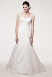 Wedding dress lace CAP SLEEVE, SCOOP NECK,BACKLESS, TRUMPET
