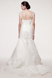 Wedding dress lace SHORT SLEEVE, SWEETHEART NECK, TRUMPET