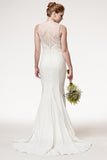 Wedding dress lace SLEEVELESS, BATEAU NECK