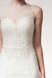 Wedding dress lace SLEEVELESS, BATEAU NECK