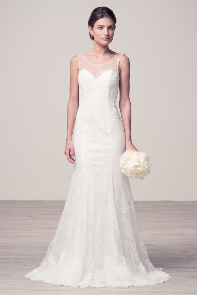 Wedding dress lace SLEEVELESS, SCOOP NECK, MERMAID