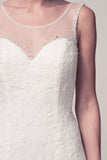 Wedding dress lace SLEEVELESS, SCOOP NECK, MERMAID