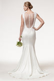 Wedding dress lace SLEEVELESS, V-NECK, TRUMPET