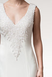 Wedding dress lace SLEEVELESS, V-NECK, TRUMPET