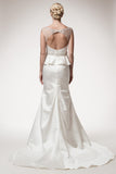 Wedding dress lace SCOOP NECK, BACKLESS, SLEEVELESS, EMPIRE WAIST, TRUMPET