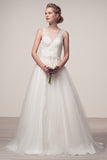 Wedding dress lace A-line ball gown SLEEVELESS, BATEAU NECK, A-LINE