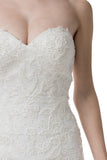 Wedding dress lace A-line ball gown STRAPLESS, SWEETHEART NECK, MERMAID