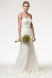 Wedding dress lace STRAPLESS, SWEETHEART, A-LINE