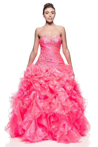Quinceanera, sweet 16, engagement ball gown dress designer