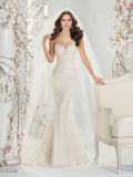 Sophia Tolli satin Wedding Dress lace mermaid trumpet ball gown.
