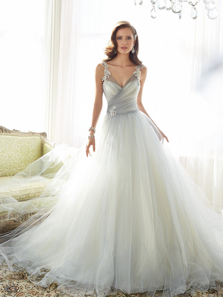 Sophia Tolli V-Neckline Ball Gown Wedding Dress