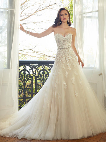 Sophia Tolli A-Line Sweetheart Tulle  Wedding Gown