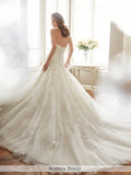 Sophia Tolli strapless misty tulle mermaid sweetheart neckline wedding gown