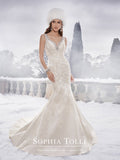 Sophia Tolli Wedding Dress satin lace mermaid trumpet