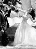 Sophia Tolli Sleeveless Misty Tulle With Slender Illusion Lace Straps Wedding Ball Gown