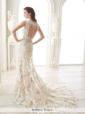 Sophia Tolli Lace over stretch jersey mermaid wedding dress