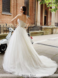 Sophia Tolli Strapless Shimmer Tulle Ball Gown Wedding Dress