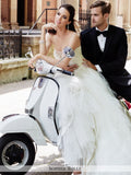 Sophia Tolli Strapless Shimmer Tulle Ball Gown Wedding Dress