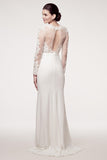 Wedding dress lace A-line LONG SLEEVE, HIGH NECK, SHEATH