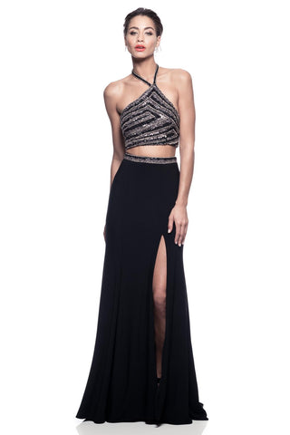 Prom & Evenning Lace Jersey Beaded Dresses