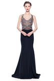 Prom & Evenning Lace Jersey Beaded Dresses