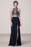 Prom & Evenning Lace Jersey Beaded Dresses