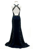 Prom & Evenning Lace Jersey Beaded Dresses