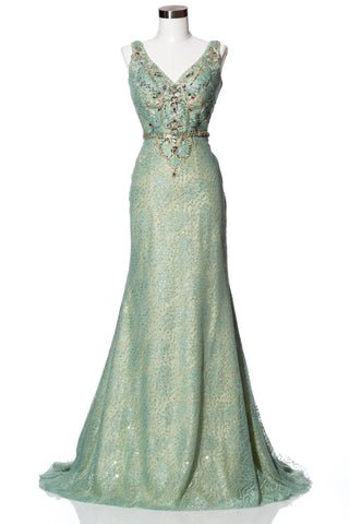 Prom & Evenning Lace Jersey Beaded Dresses