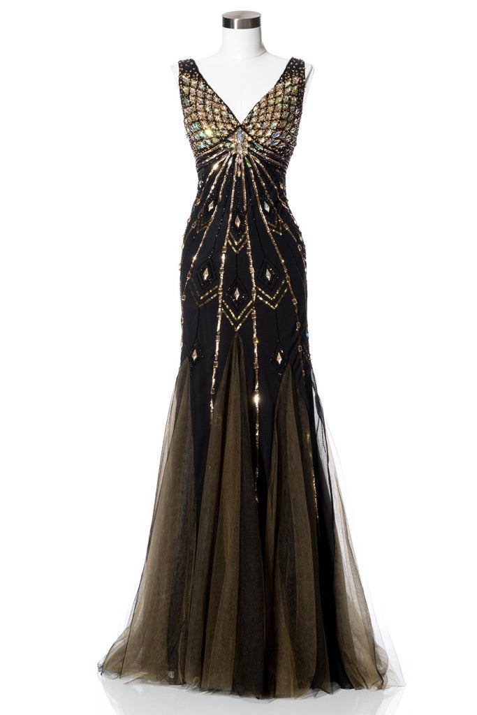 Prom & Evenning Lace Jersey Beaded Dresses