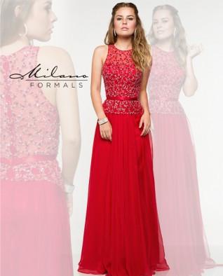 Red Milano Formal Dress