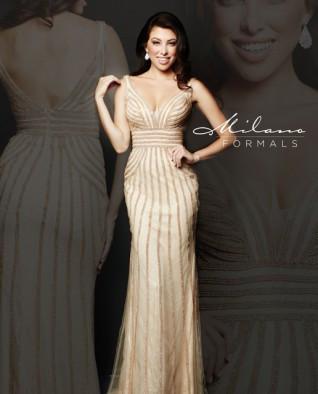Cream Milano Formal Dress