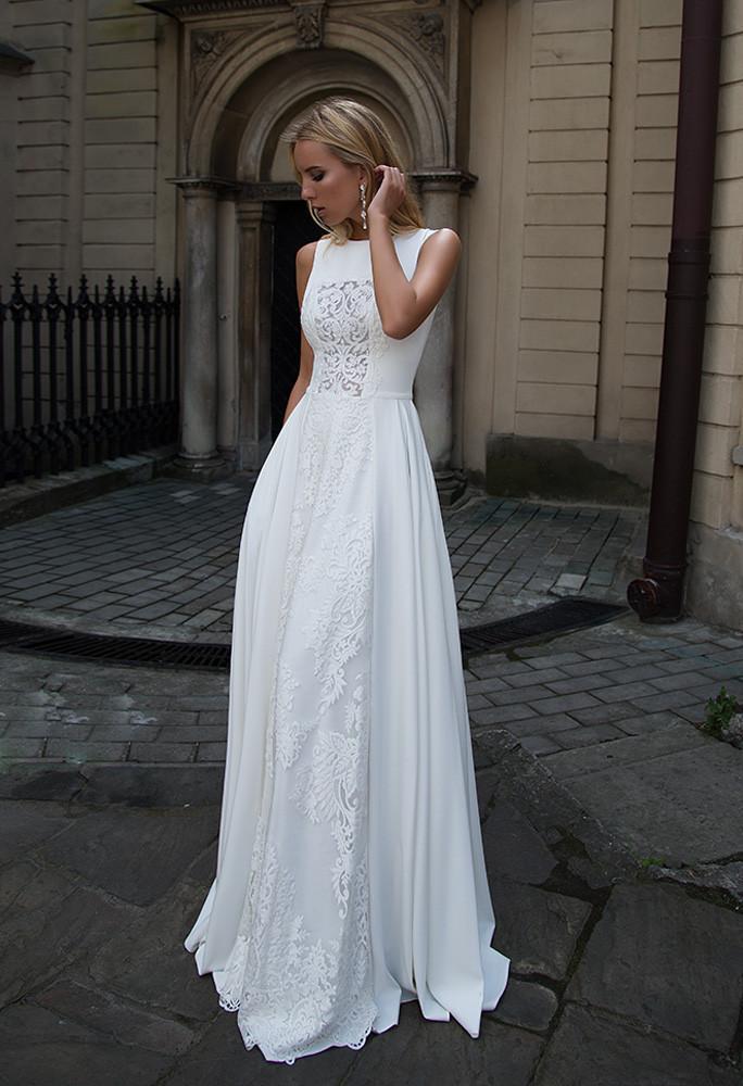 Lace princess ball gown lace A-Line wedding dress