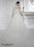 Lace wedding dress trumpet mermaid strapless pearl