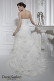 Ivory lace wedding dress trumpet mermaid strapless