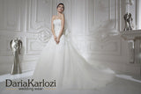 Ivory lace tulle wedding dress trumpet mermaid short sleeve