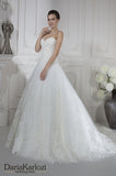 Lace tulle wedding dress trumpet mermaid strapless