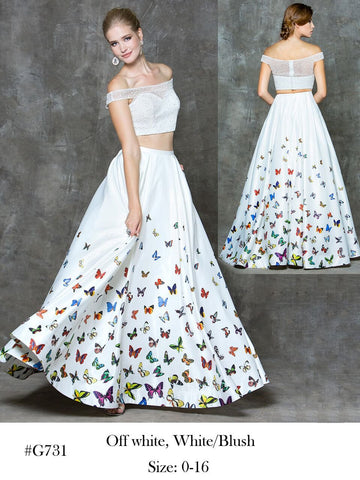 Designer prom dress lace, chiffon, satin, beading long.
