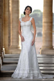 Lace Satin mermaid trumpet ball Gown Wedding Dress