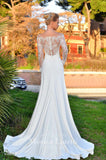 Lace mermaid trumpet ball gown Wedding Dress