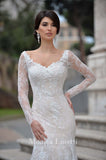 Lace mermaid trumpet ball gown Wedding Dress