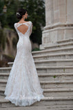 Lace mermaid trumpet ball gown Wedding Dress