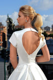 Satin A-line ball Gown Wedding Dress